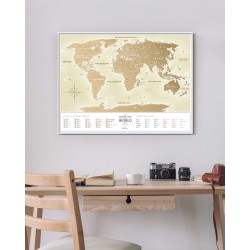 Скретч Карта Світу Travel Map Gold (укр.)
