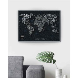 Скретч Карта Світу Travel Map® LETTERS World