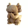 Тріо Аксолотлів (AXOLOTLS TRIO) - Картонний 3D-пазл
