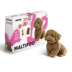 Мальтіпу (MALTIPOO) - Картонний 3Д пазл