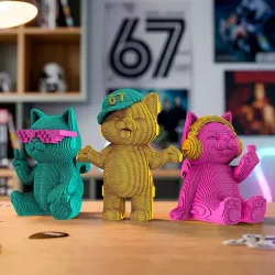 Веселі кошенята (FUN KITTENS TRIO) - Картонний 3Д пазл