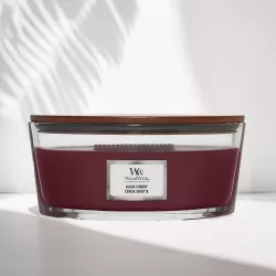 Ароматична свічка з ароматом соковитої черешні Woodwick Ellipse Black Cherry 453 г