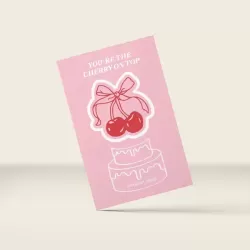 Об'ємний стікер You are my cherry