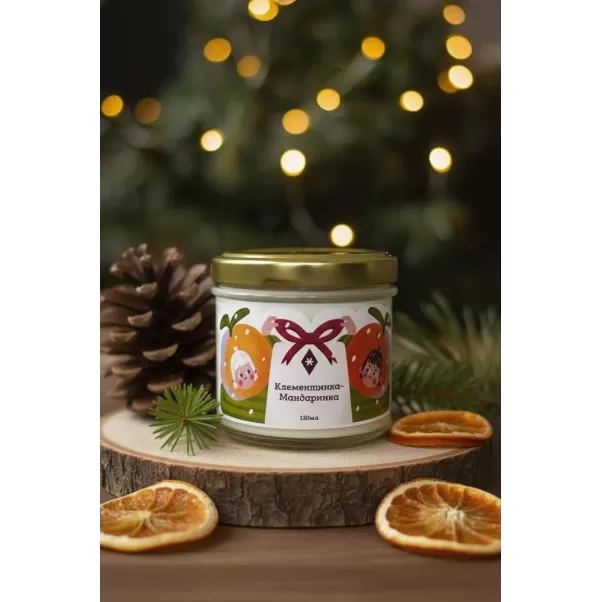 Свічка "Клементинка-Мандаринка" 130 мл, 15 год