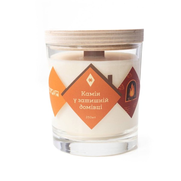 Свічка "Камін у затишній домівці" 250 мл, 30 год