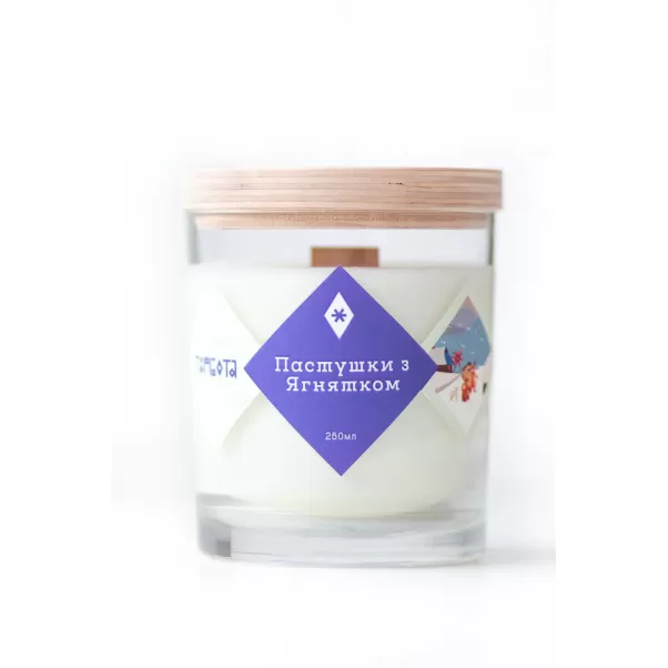 Свічка "Пастушки з ягнятком" 250 мл, 30 год