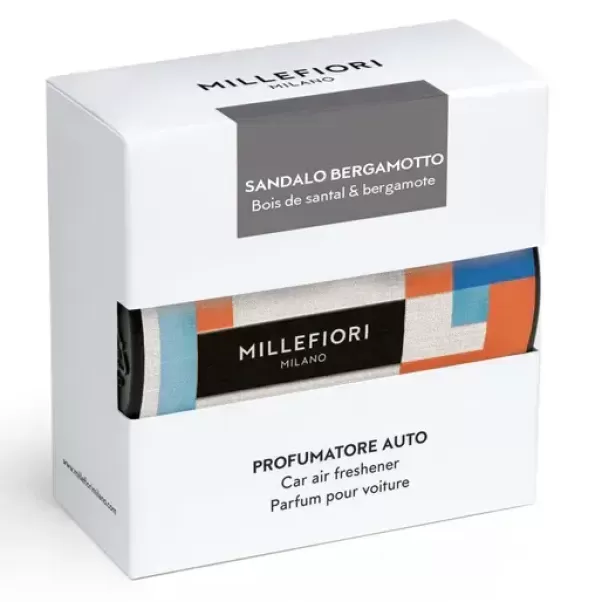 Ароматизатор в авто Sandalo Bergamotto ICON Textile Millefiori Milano