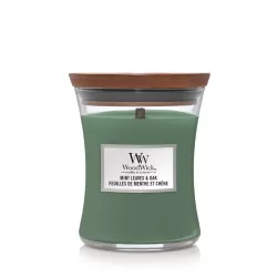 Ароматична свічка  Woodwick Mint leaves & Oak 275 г. з нотами м'яти та дуба