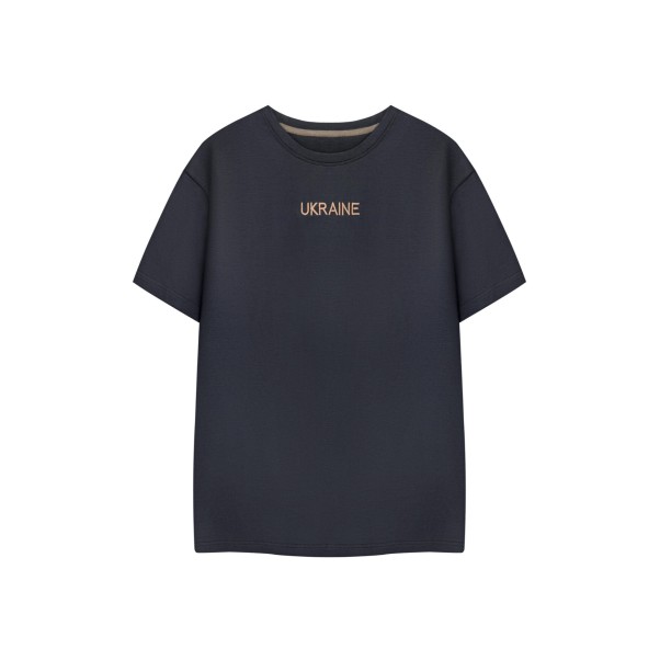 Футболка UKRAINE чоловіча графіт (L- XXL)
