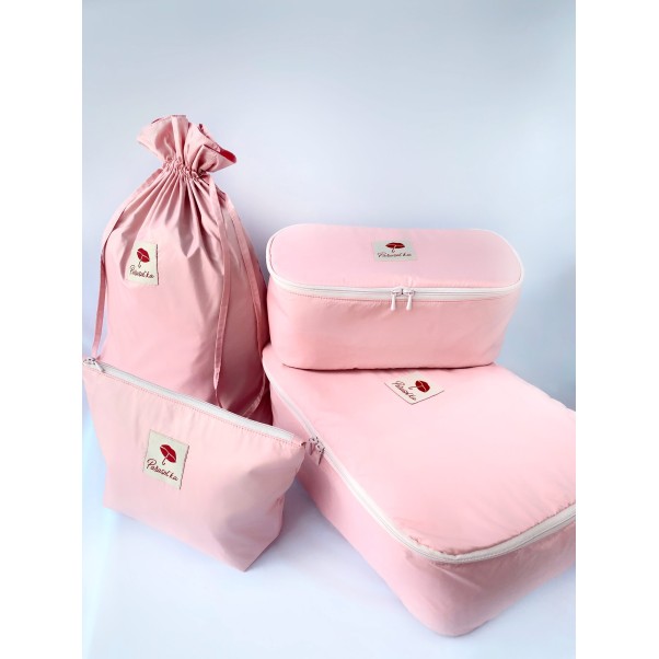 Travel set (color rose)