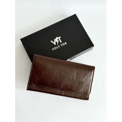 Смарт-гаманець Volt Tok із вбудованим Power Bank (5000 mAh) коричневого кольору