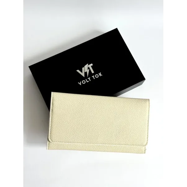 Смарт-гаманець Volt Tok із вбудованим Power Bank (5000 mAh) білого кольору
