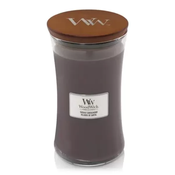 Ароматична свічка з ароматом замші і сандалу Woodwick Large Sueded Sandalwood 609 г