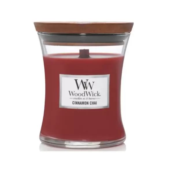 Ароматична свічка з ароматом ванілі та кориці Woodwick Mini Cinnamon Chai 85 г