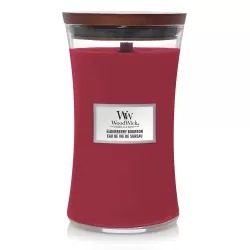 Ароматична свічка Woodwick Elderberry Bourbon 609 г. з ароматом бурбона, фруктів, деревини