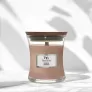 Ароматична свічка з ароматом айви, ірису та сандалу Woodwick Mini Cashmere 85г