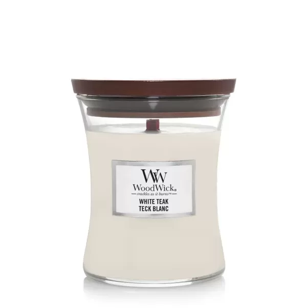 Ароматична свічка з ароматом сандалового дерева і дуба Woodwick Mini White Teak 85 г