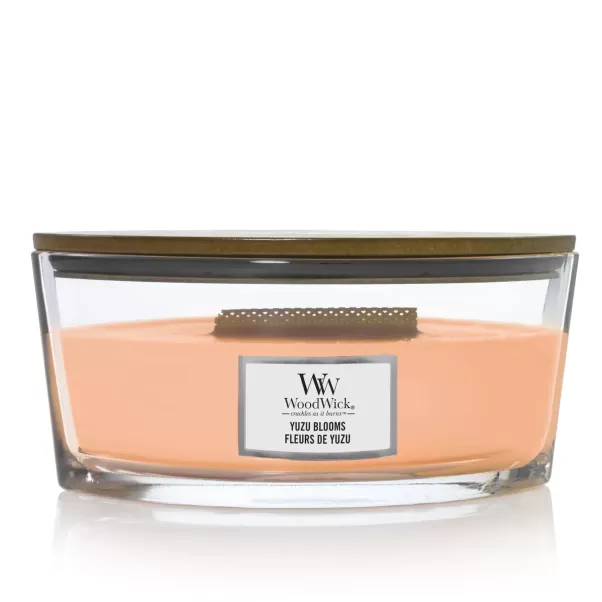 Ароматична свічка з ніжними квітковими нотами Woodwick Ellipse Yuzu Blooms 453 г