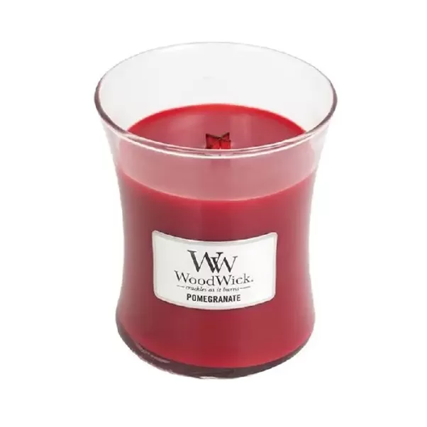 Ароматична свічка з ароматом граната і смородини Woodwick Medium Pomegranate 275 г