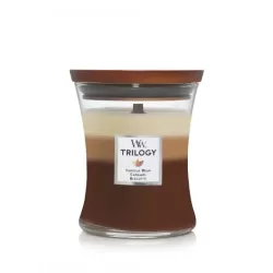 Ароматична свічка з тришаровим ароматом Woodwick Medium Trilogy Cafe Sweets 275 г