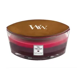 Ароматична свічка з тришаровим ароматом Woodwick Ellipse Trilogy Sun Ripened Berries 453 г