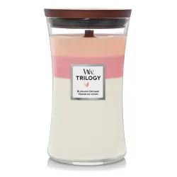 Ароматична свічка з ніжними нотами Woodwick Large Trilogy Blooming Orchard 609 г