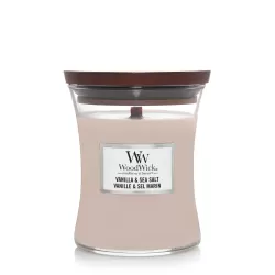 Ароматична свічка з ароматом ванілі та нотами морської солі Woodwick Mini Vanilla & Sea Salt 275 г