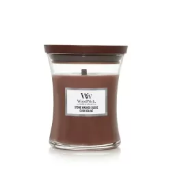 Ароматична свічка з ароматом замші Woodwick Medium Stone Washed Suede 275 г