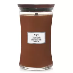 Ароматична свічка з ароматом замші Woodwick Large Stone Washed Suede 609 г