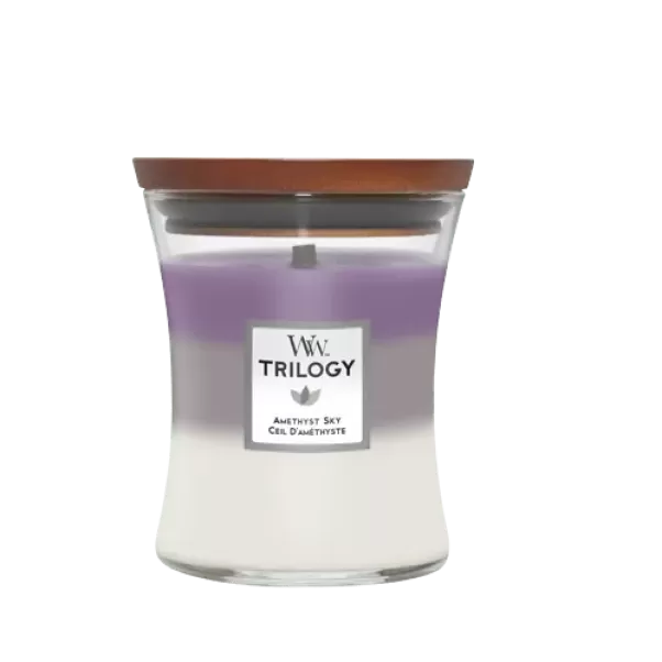 Ароматична свічка Woodwick Medium Trilogy Amethyst Sky 275 г