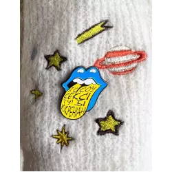 Металевий значок "Lips"