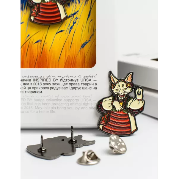 Металевий значок "КОТИК"